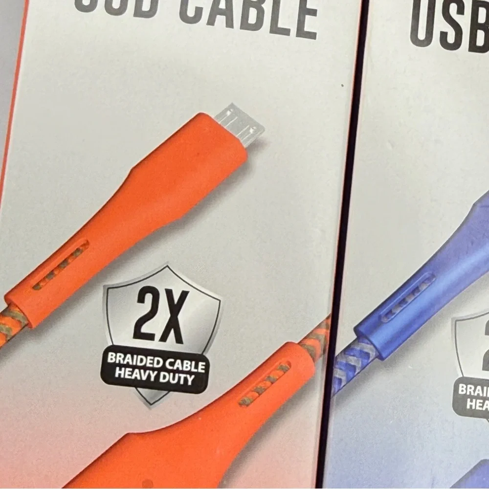 🆕 🔌 6FT Micro-USB Braided Charging Cable – Heavy Duty Kevlar Reinforced